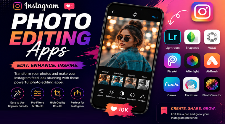 Top 10 Instagram Photo Editing Apps for Stunning Photos in 2026